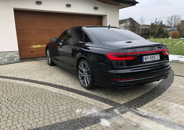 Audi A8 cena 265500 przebieg: 96000, rok produkcji 2020 z Skaryszew małe 67